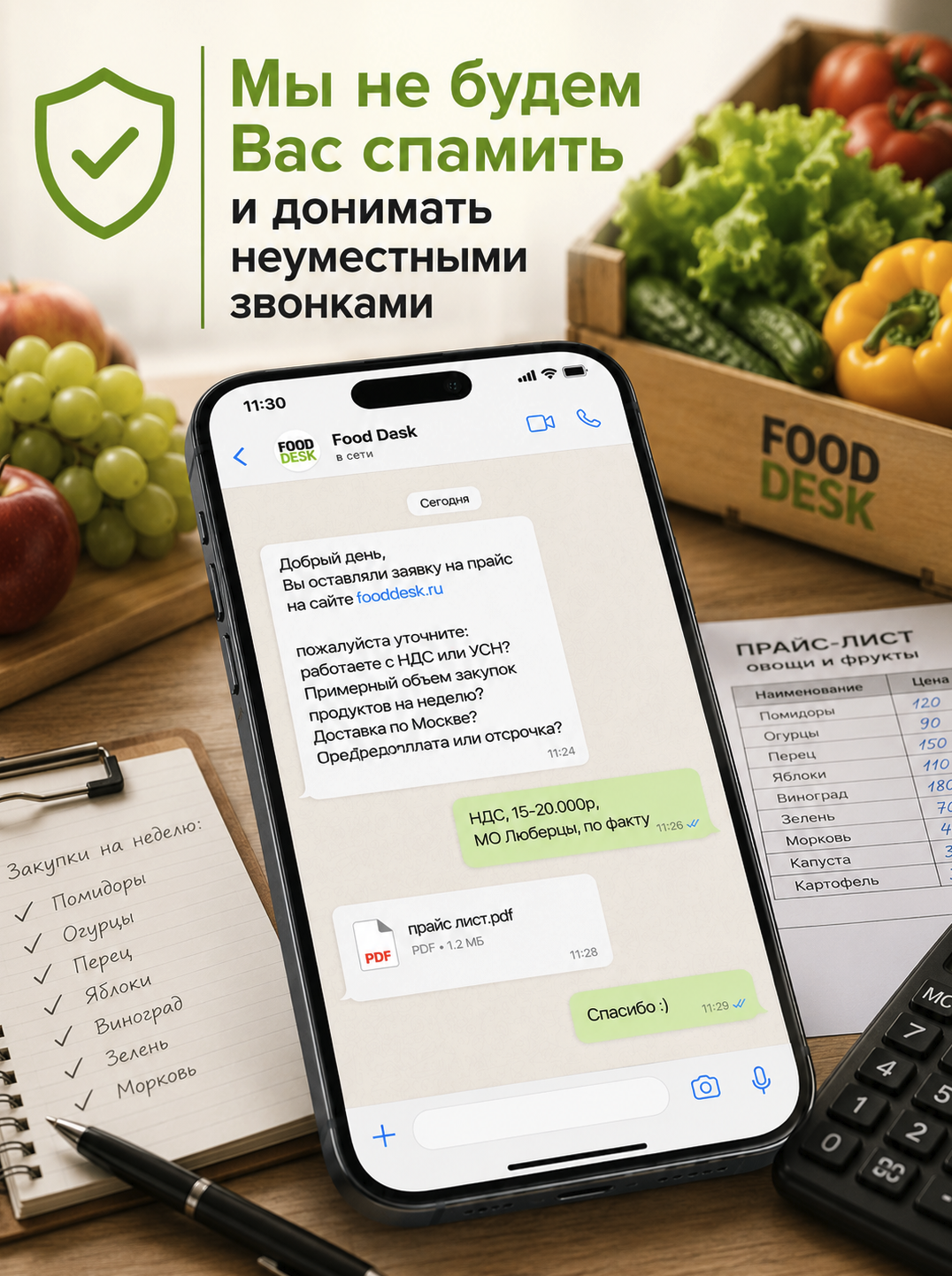 овощи и фрукты оптом прайс лист